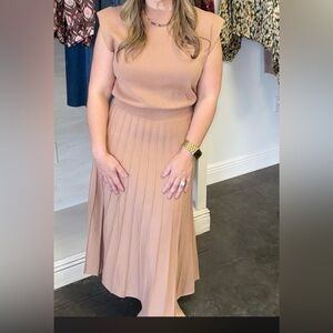 THML Tan Midi Dress